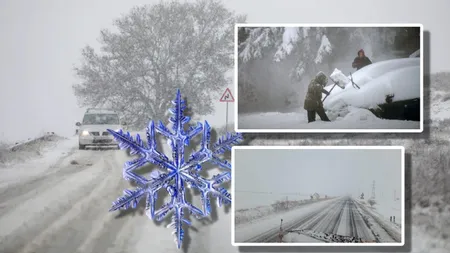 Peisaj de iarnă în România la mijloc de martie. Reven ninsorile, ploile și temperaturile sub prag de îngheț. De când se încălzește