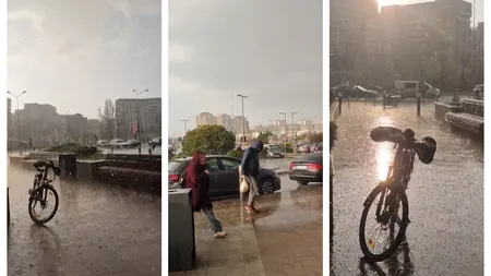 Avertizare nowcasting de la ANM. Cod galben de furtună în București: potop, cu vijelii şi grindină