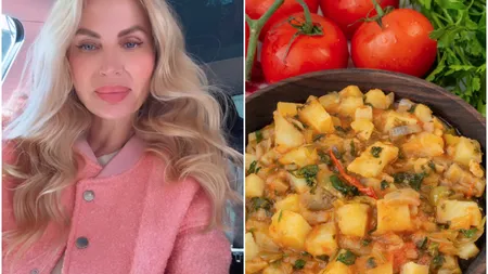 Cum prepară Andreea Bănică tocănița de cartofi. Ingredientul secret care îi dă o savoare aparte