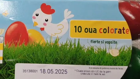Cât costă 10 ouă vopsite la Mega Image. ANSVSA trage un semnal de alarmă: 