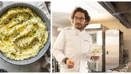 Chef Florin Dumitrescu, rețetă de piure – cum să prepari cel mai cremos și gustos piure de cartofi