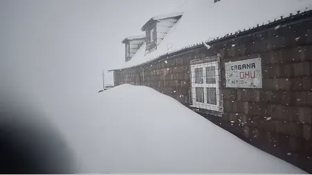 Vortexul polar aduce temperaturi de îngheţ în România. Ciclonul siberian deja a adus ninsori viscolite la munte VIDEO
