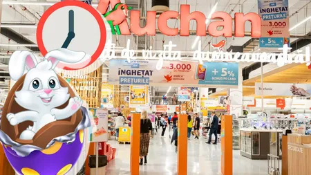 Programul de Paște 2025 la Auchan. Când sunt deschise magazinele din țară