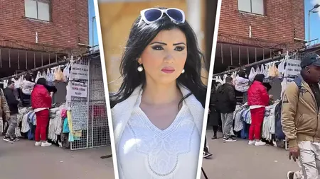 Adriana Bahmuțeanu, cum nu ai mai văzut-o niciodată! Vedeta a mers în Piața Obor și s-a năpustit asupra hainelor de la tarabe