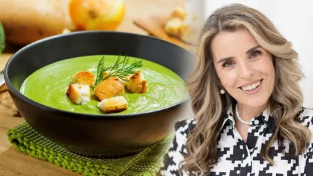 Ce pune Cristela Georgescu în supa cremă de legume ca să iasă delicioasă: „Se fierb 25 de minute la foc mic”