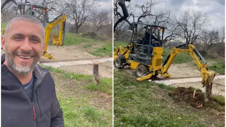 Dragoș Bucur muncește încontinuu la țară. Cum a fost filmat prezentatorul recent: 