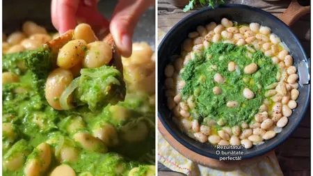 Fasole cu sos verde, senzația TikTok-ului. Rețeta virală se face foarte simplu, ai nevoie de doar câteva ingrediente