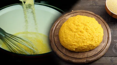Mămăligă delicioasă parcă scoasă din tuciul bunicii. Cum o prepari ca să nu aibă cocoloașe