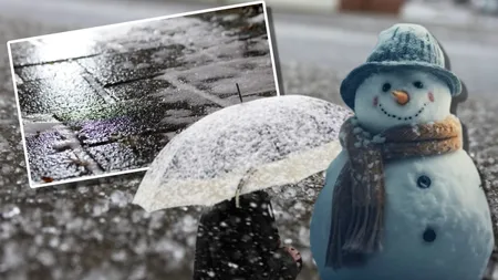 Prognoza meteo. Averse cu măzăriche, lapoviţă şi ninsoare, se va depune strat de zăpadă de 6 cm
