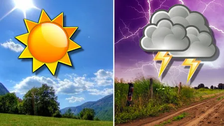 Prognoza meteo. Zile cu două anotimpuri: dimineţi toride cu ochelari de soare, seri sub umbrelă