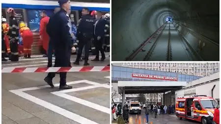 Explozie pe șantierul Magistralei 6 de metrou. Un muncitor a ajuns la spital