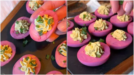 Ouă umplute colorate! Ingredientul secret care transformă rețeta clasică într-un preparat inedit. Rețeta pas cu pas