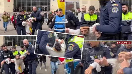 Stegarul Dac, scandal la tribunal! Susținătorul lui Bogdan Peșchir, târât pe jos de jandarmi și dus la Spitalul Obregia VIDEO