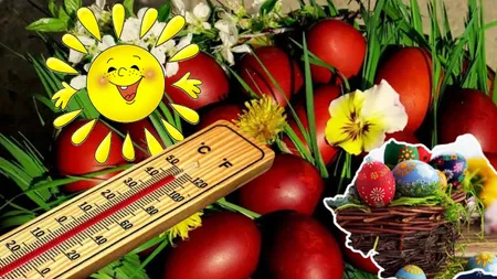 Vremea în următoarele patru săptămâni. Temperaturi uşor mai ridicate decât cele normale de Paște și 1 Mai