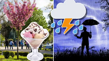 Prognoza meteo weekend. Vreme la extreme, cu trecere bruscă de la vreme de plajă la furtuni violente. Dimineaţa, ceaţă şi brumă!