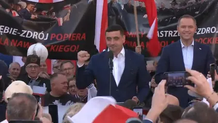 VIDEO George Simion îşi face campanie în Polonia: 