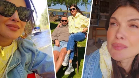 Monica Bîrlădeanu şi Valeriu Gheorghiţă, vacanţă de vis în Delta Dunării. Imagini spectaculoase din escapada romantică a celor doi
