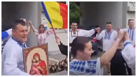 ALEGERI PREZIDENȚIALE 2025. Românii din Diaspora au „încins” o horă la o secție de vot. Imaginile spiritului patriotic VIDEO