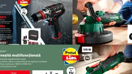 Ofertă imbatabilă în magazinele Lidl, din 5 mai. Unelte Parkside la cele mai bune prețuri pentru românii gospodari