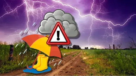 Prognoza meteo: Vreme de floricele şi Netflix în weekend, va ploua abundent, iar umbrela nu vă protejează de vijelii, grindină, tunete şi fulgere