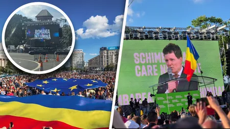 Miting pentru susținerea lui Nicușor Dan în Piața Victoriei. Jandarmeria a sesizat AEP pentru propagandă electorală