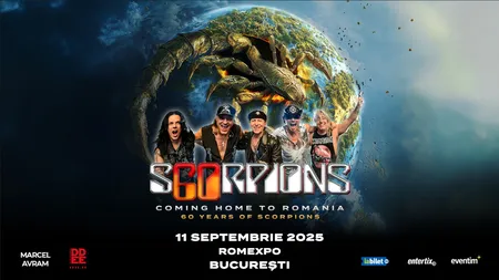 Scorpions revine în România cu un concert aniversar spectaculos: „Coming Home” pe 11 septembrie 2025, la Romexpo
