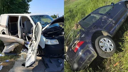 Accidente auto în lanț în Suceava, cu nouă copii victime. Ambulanțele au transportat trei dintre ei la spital