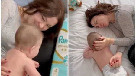 Anca Dumitra a publicat primele imagini cu fața băiețelului ei. Levi Nicholas are aproape 7 luni