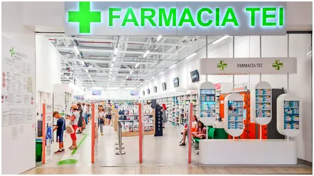 Farmacia Tei, afaceri nete de 1,4 miliarde de lei. Firma are în România 11 farmacii și un magazin online