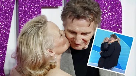 Gesturi tandre pe covorul roșu: Pamela Anderson și Liam Neeson, nouă idilă de la Hollywood