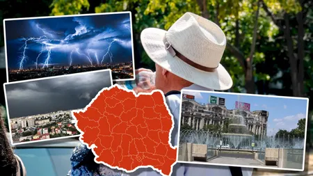 România se sufocă sub cod roșu de caniculă. Noi alerte emise de ANM, inclusiv în București. Se anunță temperaturi de 41 de grade la umbră, dar și FURTUNI
