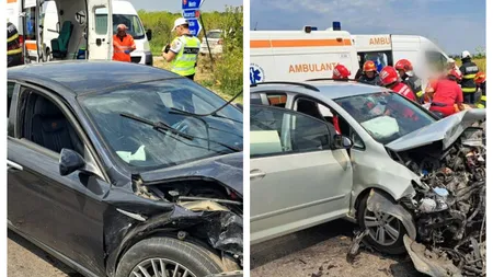 Accident cu trei mașini pe Centura Ploieștiului. Două persoane sunt în stare gravă