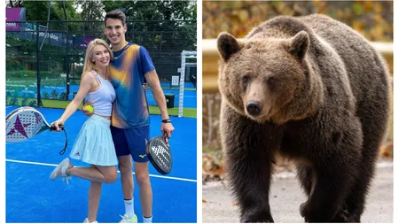 Andreea Bălan și Victor Cornea au dat nas în nas cu ursul la Brașov. Ce s-a întâmplat cu artista și tenismenul