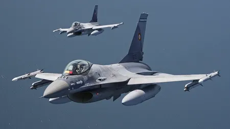 Avioane ucrainene surprinse în spațiul aerian românesc. Armata Română a intervenit cu avioane F16