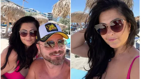 FOTO Cum arată Gabriela Cristea în costum de baie. Vedeta și soțul ei se relaxează pe litoralul românesc