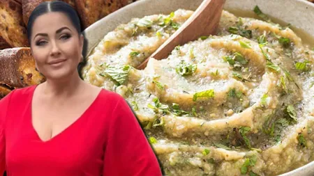 Gabriela Cristea dezvăluie secretul pentru o salată de vinete perfectă! Ingredientul folosit de vedetă: 