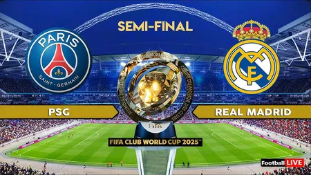PSG - REAL MADRID 4-0 Meci de gală în semifinalele Campionatului Mondial al cluburilor