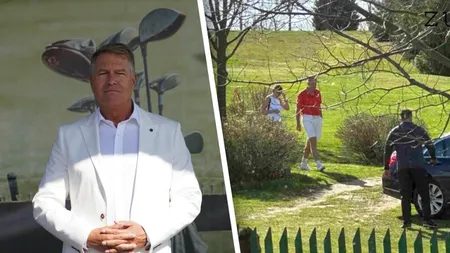 Pași mici pentru țară, dar mari pentru... GOLF. Klaus Iohannis lovește din nou - mingea, nu sistemul. Fostul președinte și-a învățat și soția cum să țină crosa în mână
