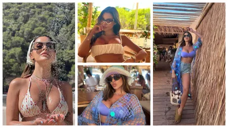 Surorile Alexandra şi Natalia Mateuţ au atras toate privirile pe plajele din Ibiza. 