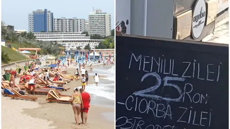 Ce a primit un turist la 'meniul zilei', la un restaurant din Neptun. Toată masa a costat 25 de lei
