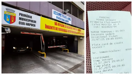Ce taxă de parcare a plătit un turist care şi-a lăsat maşina 13 ore în Cluj-Napoca. 