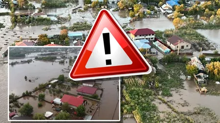 Cod roşu de ploi torențiale și vijelii puternice în patru județe. Hidrologii anunță viituri şi inundaţii