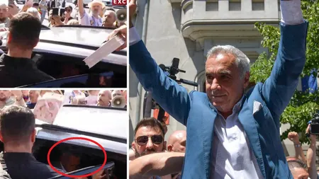 Călin Georgescu, baie de mulţime la IPJ Ilfov: 