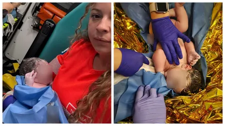Bebeluş născut în ambulanţă, în drum spre maternitate, în București
