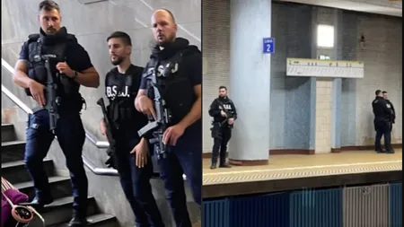 Ce caută jandarmii înarmați în stațiile de metrou din București. Anunțul oficial al instituției: „Nu trebuie să vă speriați”