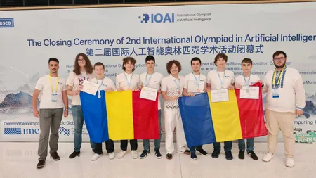 Elevii români au obținut OPT medalii la Olimpiada Internațională de Inteligență Artificială de la Beijing 2025