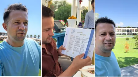 Magicianul Robert Tudor, speriat de prețurile uriașe de la un resort din Turcia: „Am luat Ultra All Inclusive și am cheltuit deja 2.000 de euro în 4 zile. Trebuie să plătim la restaurant, narghileaua, masajele!” VIDEO