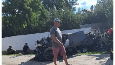 Accident grav în Iași. Un tânăr s-a răsturnat cu BMW-ul din cauza vitezei: ”Avea peste 150 km/h”