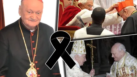 Doliu în Biserica Catolică din România! Cardinalul Lucian Mureșan, Arhiepiscop Major al Bisericii Greco–Catolice, a murit la vârsta de 94 de ani. Este cel de-al treilea cardinal al românilor