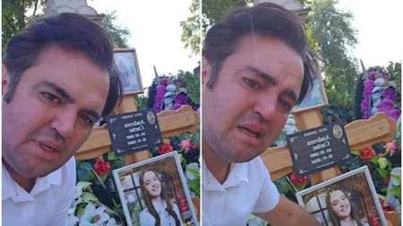 Igor Cuciuc își plânge durerea la mormântul fiicei sale: 